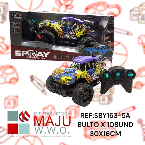 Buggy Rook Con Graffitis A Control Remot