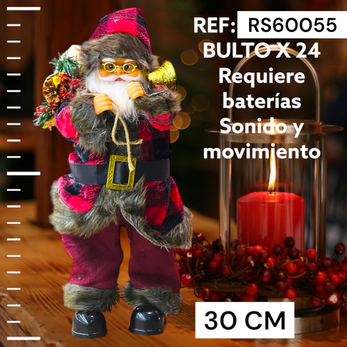Muñeco De Navidad Santa En Blanco Y Rojo C
