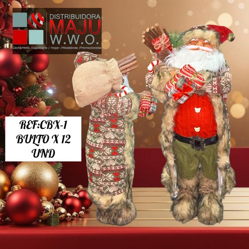 Papa Noel Gigante Country De 65X30Cm