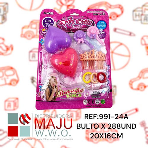 Blister Accesorio Para El Cabello X7Pcs 20