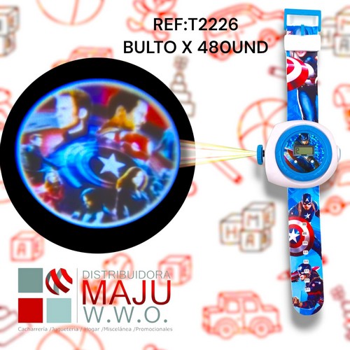 Reloj Proyector Super Heroe