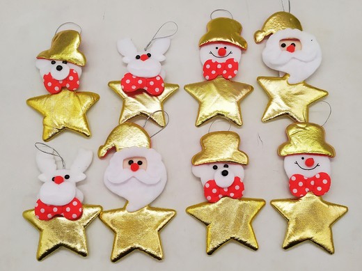 Muñeco Adorno Navideño 13Cm Santa Oso Reno