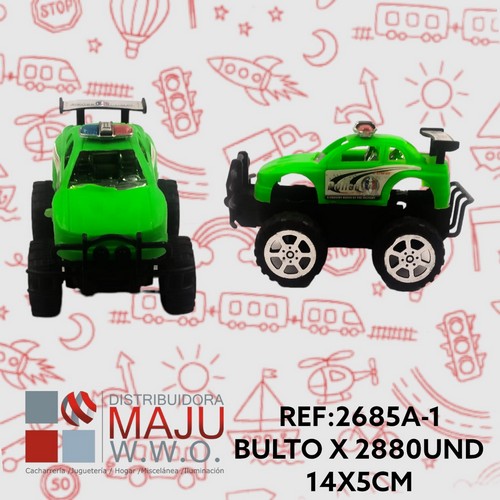 2685A-1 Carro De Policia De Colores En Bolsa Para