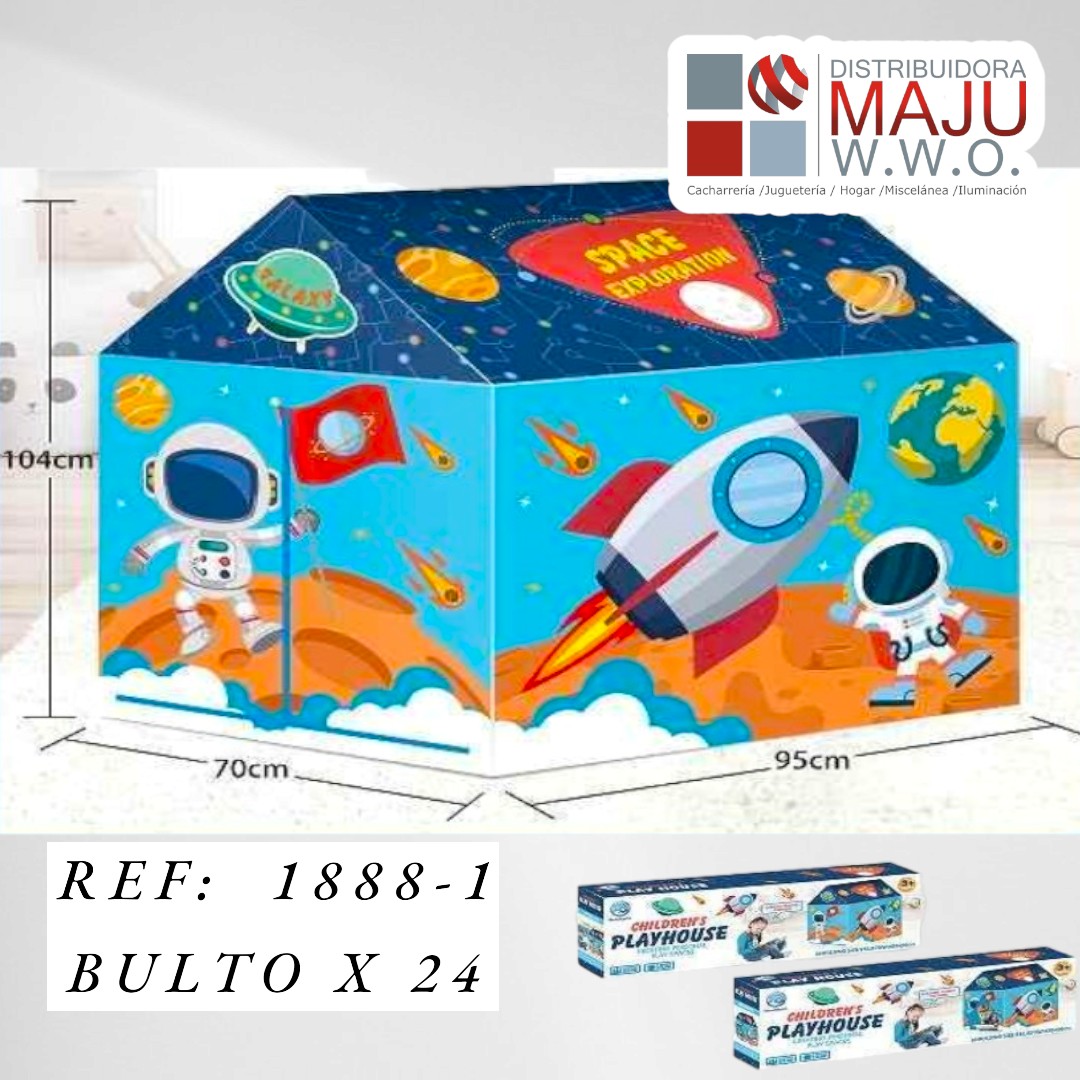 Carpa Infantil Con Diseños De Astronauta 42