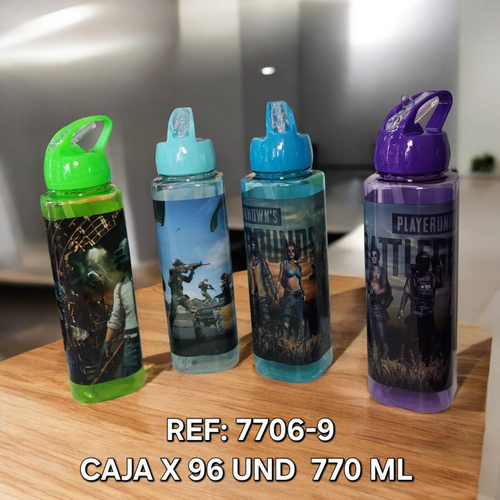 Botilo 770 Ml Redondo Diseño Soldados