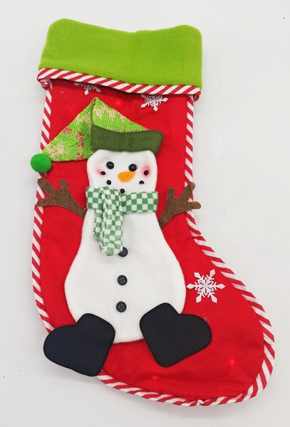 M-8 Bota De Navidad Aterciopelada