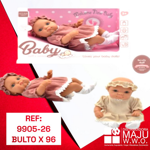 Bebe Para Niñas Con Vestido Detalles En Te