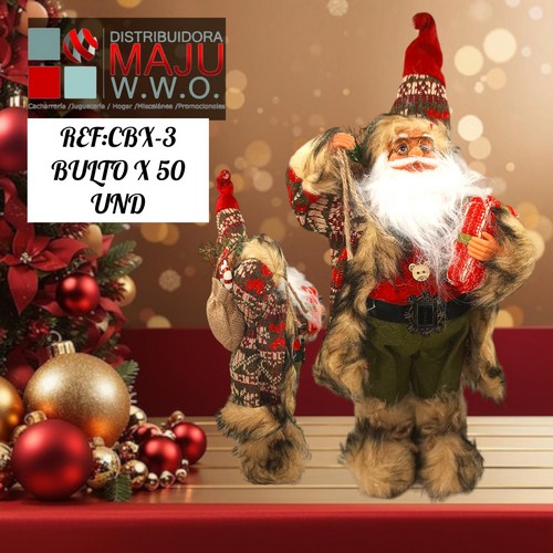 Papa Noel Country De 35X17Cm