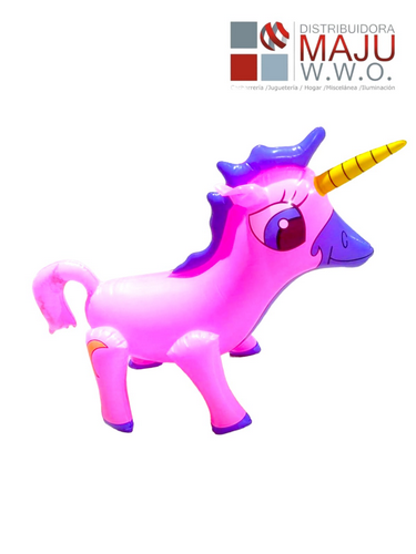 Inflable Unicornio Arcoiris Colores