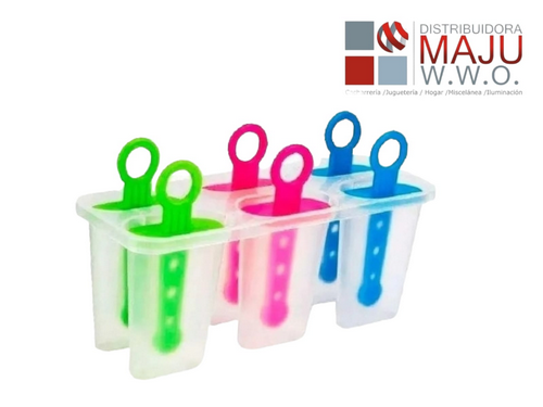 Molde Para Paletas X6 Colores Varios