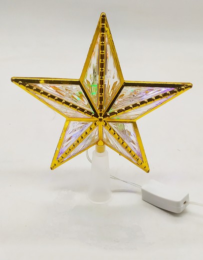 C Adorno Navideño Estrella Para Punta De Arbo