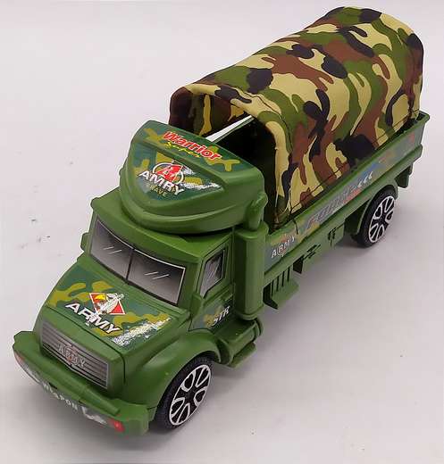 1129-1 Camion Militar Carroceria Con Carpa 19.5X6.