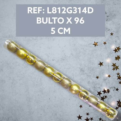Bolas De Navidad Doradas Escarcha, Bril