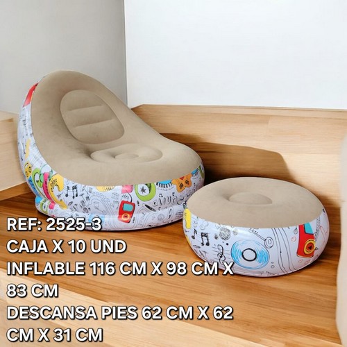Poff Inflable 116X98X83 Cm Con Descansa P