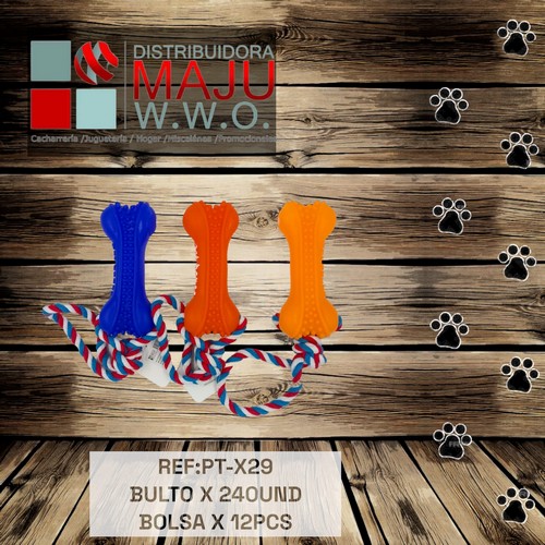 Juguete Para Mascota Hueco Con Pito Y Cuer