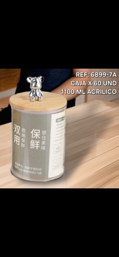 Recipiente Para Grano En Acrilico 1100Ml