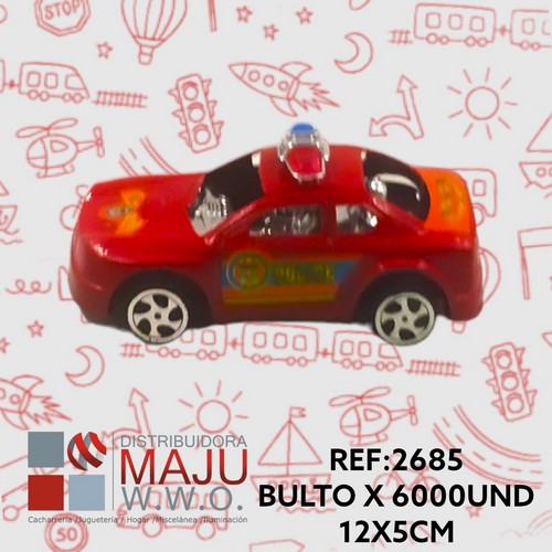 Carro De Policia Para Niños 12X5Cm {Do863}