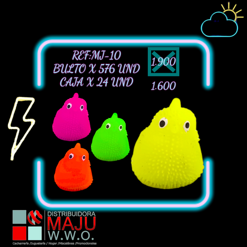 Bolitron Pajaros Colores Caja X24Pcs 32X23Cm