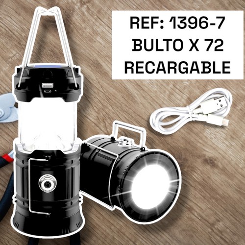 Linterna Camping Portatil Solar Recargable