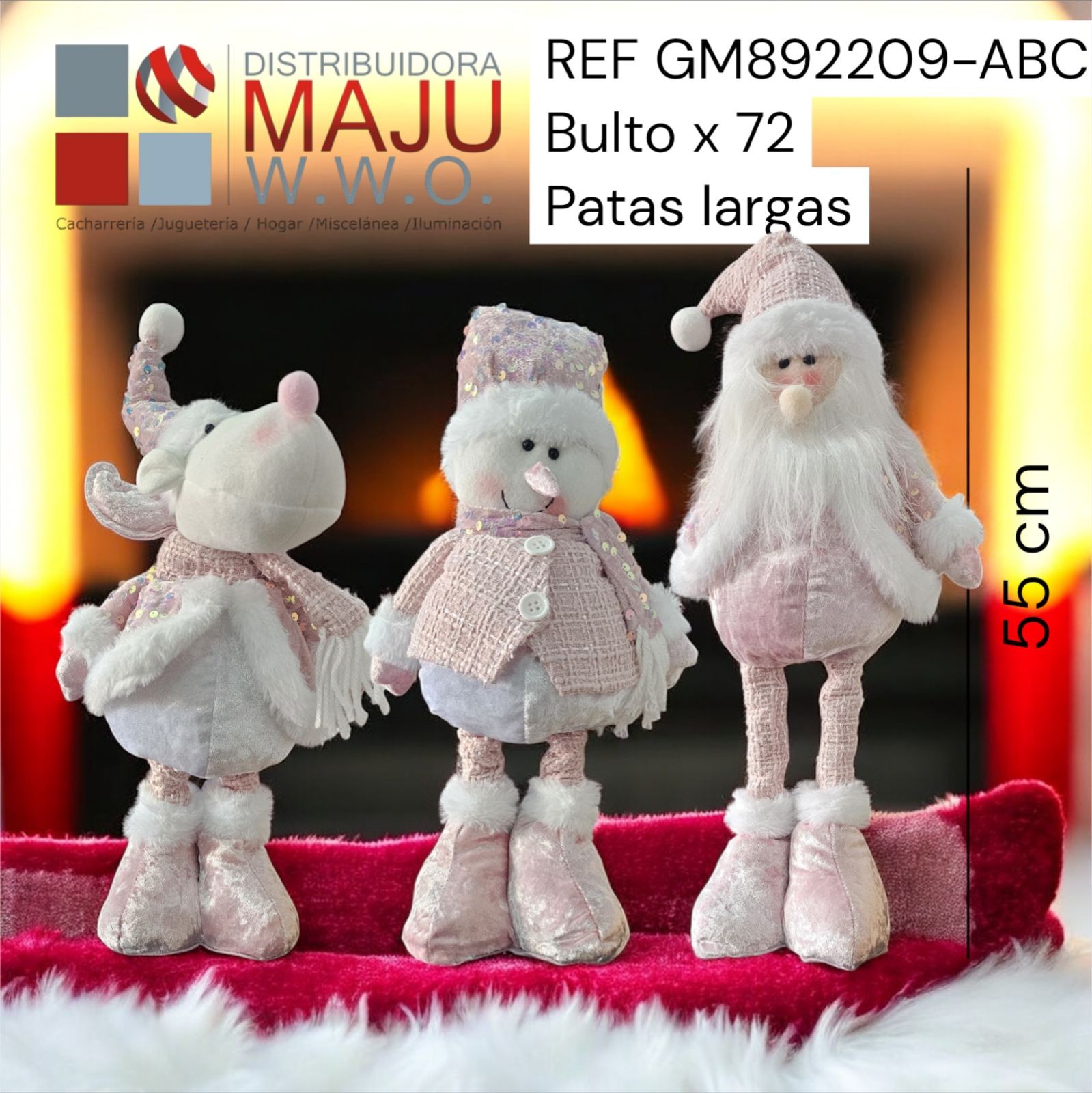 Decoracion Navideña Santa, Snowman Y