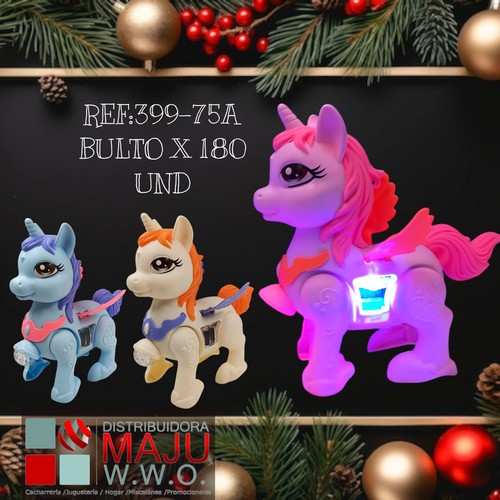 Unicornio Con Luz Bara Para Colgar
