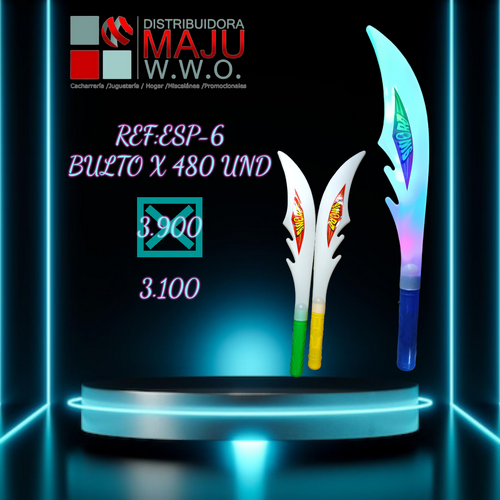Esp-6 Espada Con Luz Sword {Do856}