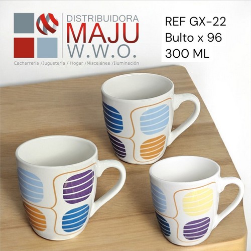 Pocillo Varios Diseños Figuras De Colores-30