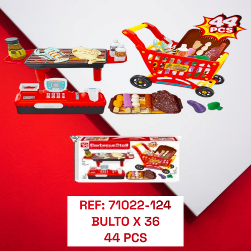 Juguete Set De Parrilla Pcs 65