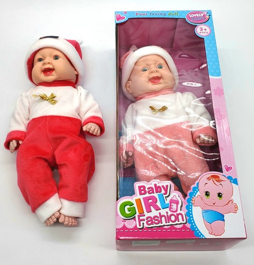 Muñeca Bebe De 16 Pulgadas Con Gorro Mameluco
