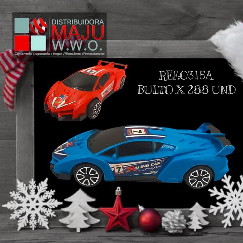Carro Deportivo Grande En Bolsa Colores