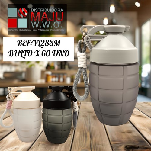 Botilo Shaker Granada Colores 600Ml
