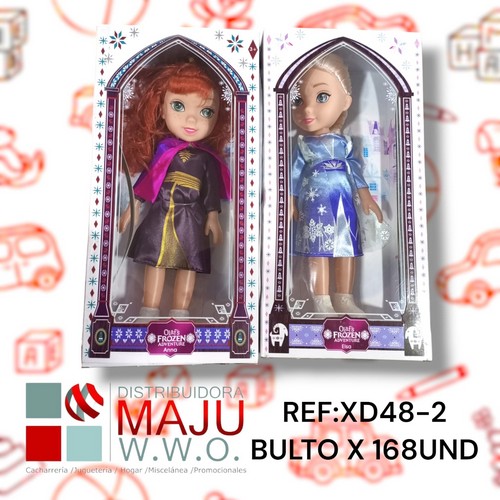 Princesas En Caja Con Vestidos Invernales M