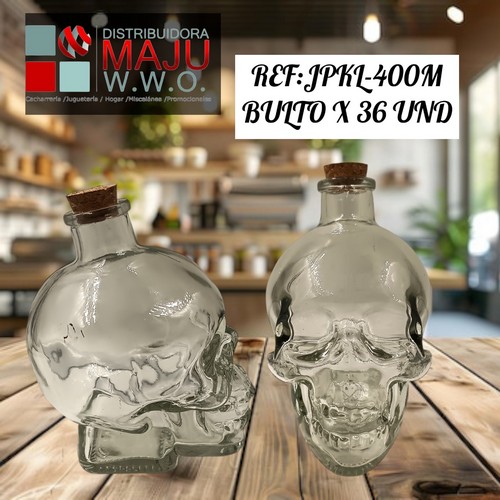 Calavera Para Vino O Infusiones Mediana