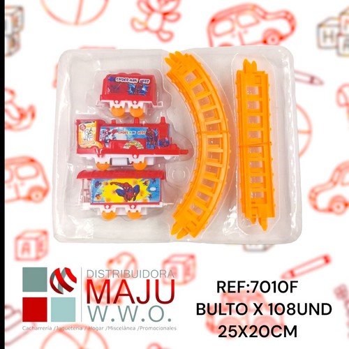 7010F-(2807F) Tren Para Niños 25X20Cm {Do868}