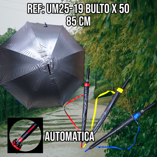 Sombrilla Elegante Varios Colores Con Forr