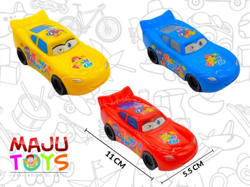 Carro Con Cuerda En Bolsa Rayo Colores Vari