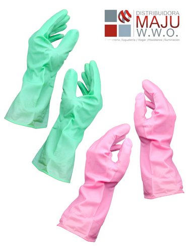 Guantes Aseo De Goma Surtido En Tallas Y Co
