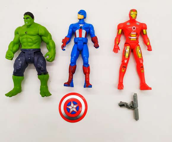 Superheroe Con Luz En Blister Pequeño