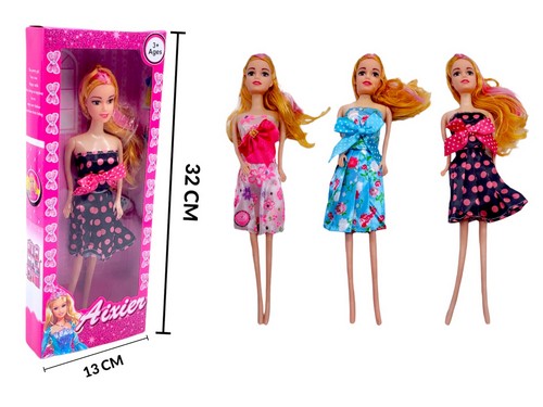 Muñeca Aixxie En Caja Maciza Vestidos Vari