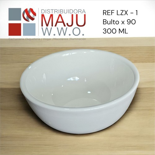 Taza Redonda Blanca Lisa Ceramica 100%-500Ml