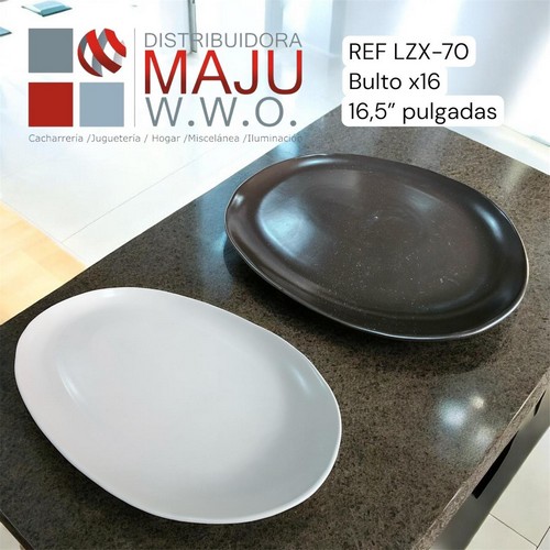 Bandeja Larga Colores Varios Mate Ceramica