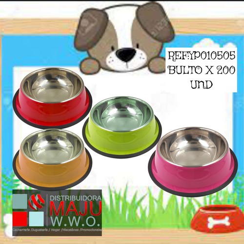 Comedero De Acero Inoxidable Para Mascota