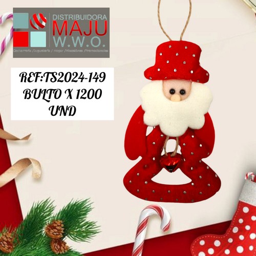 Muñecos Pequeños Navideños En Bolsa Par