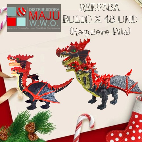 Dragon De Tres Cabezas Con Sonido Movimientos