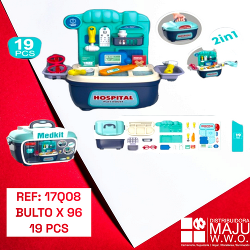 Juguete Set De Doctor Con 19 Pcs