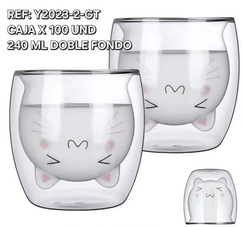 Vaso De Gato Tierno 250Ml Doble Fondo