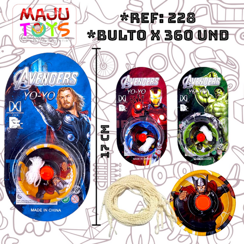 Yoyo De Super Heroes En Blister Modelos Varios