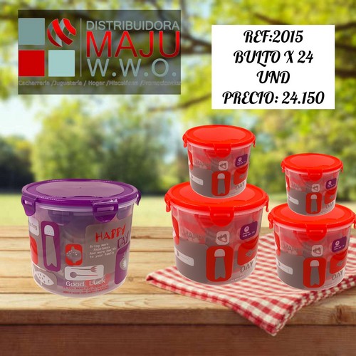 Recipiente Para Cocina Con Estampados Y Color