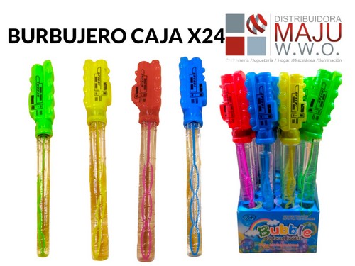 17301#-Burbujero Locomotora Colores Caja X24Pcs
