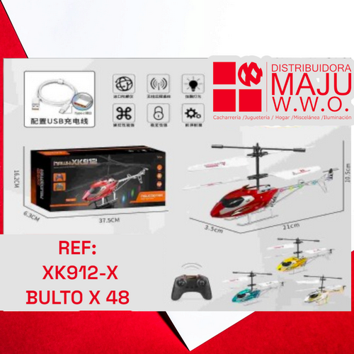 Helicoptero A Control Remoto Con Luces Y U